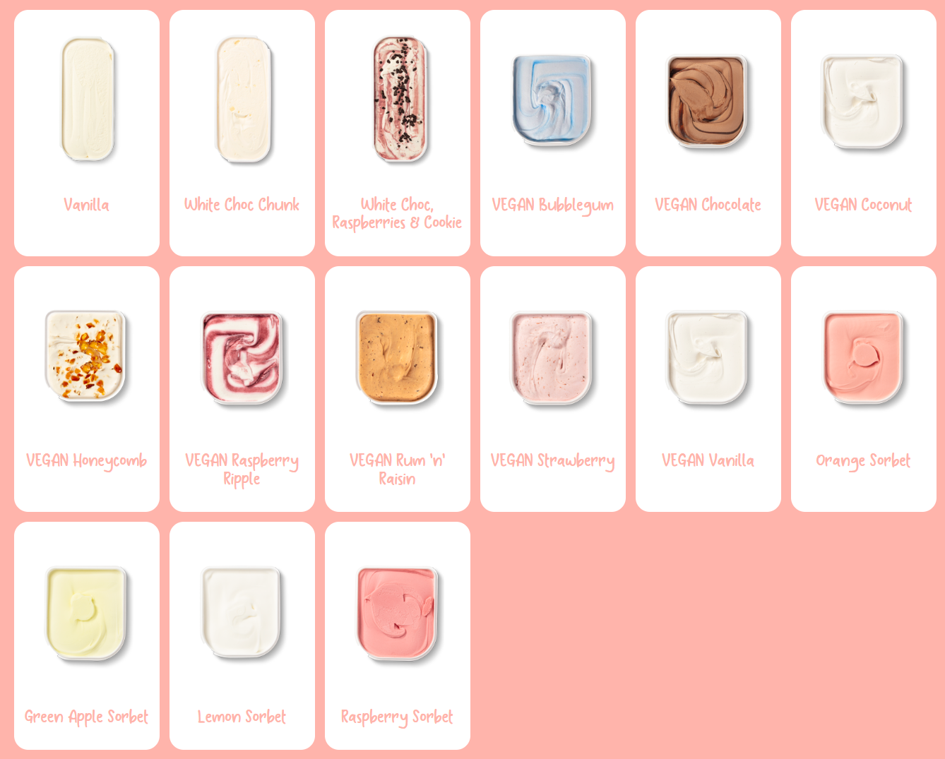 Ice Cream Menu Page 3